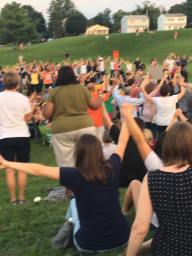 joined hands at vigil